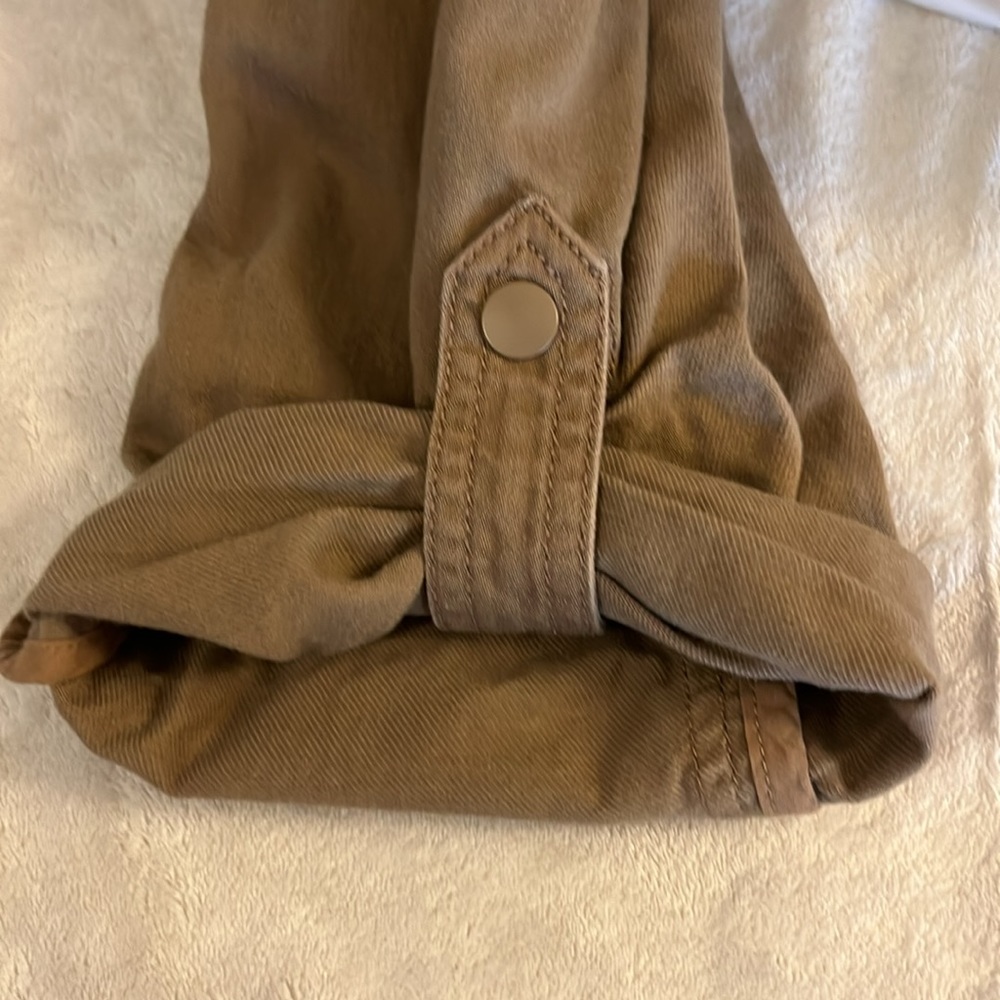 Terra & Sky Brown Cinched Funnel Neck Utility Cargo Technical Field Jacket 2X - Picture 4 of 10
